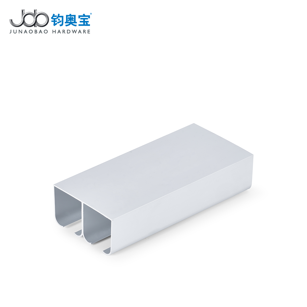 قضبان توجيه بكرات الأبواب المنزلقة من JOB، قضبان علوية مزدوجة، قطاع ألومنيوم لبكرات الأبواب المنزلقة