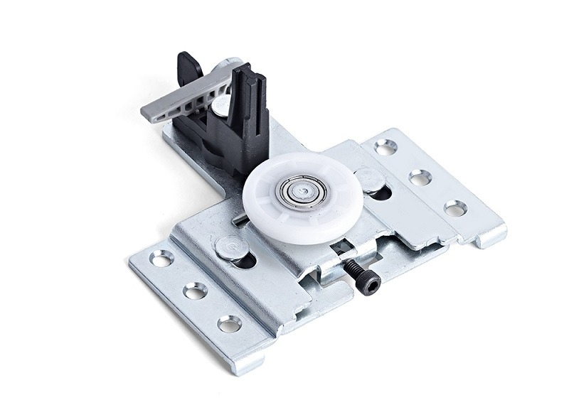 side-hanging door roller with lock