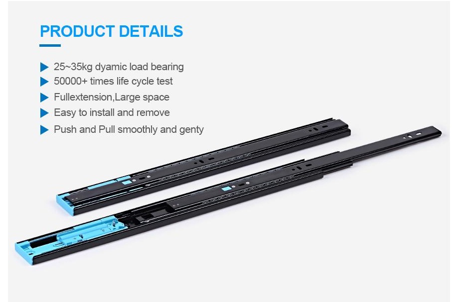 push to open kitchen drawer slides